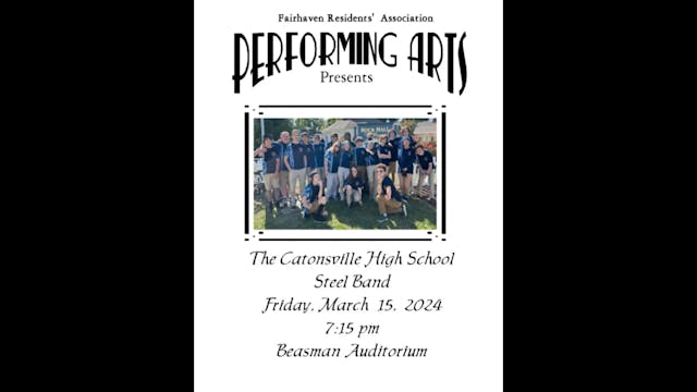 Catonsville High School Steel Band 20...