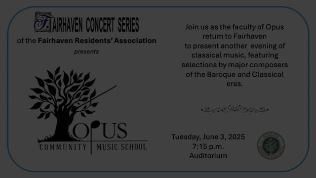 OPUS Ommunity Music School 6-13-2025