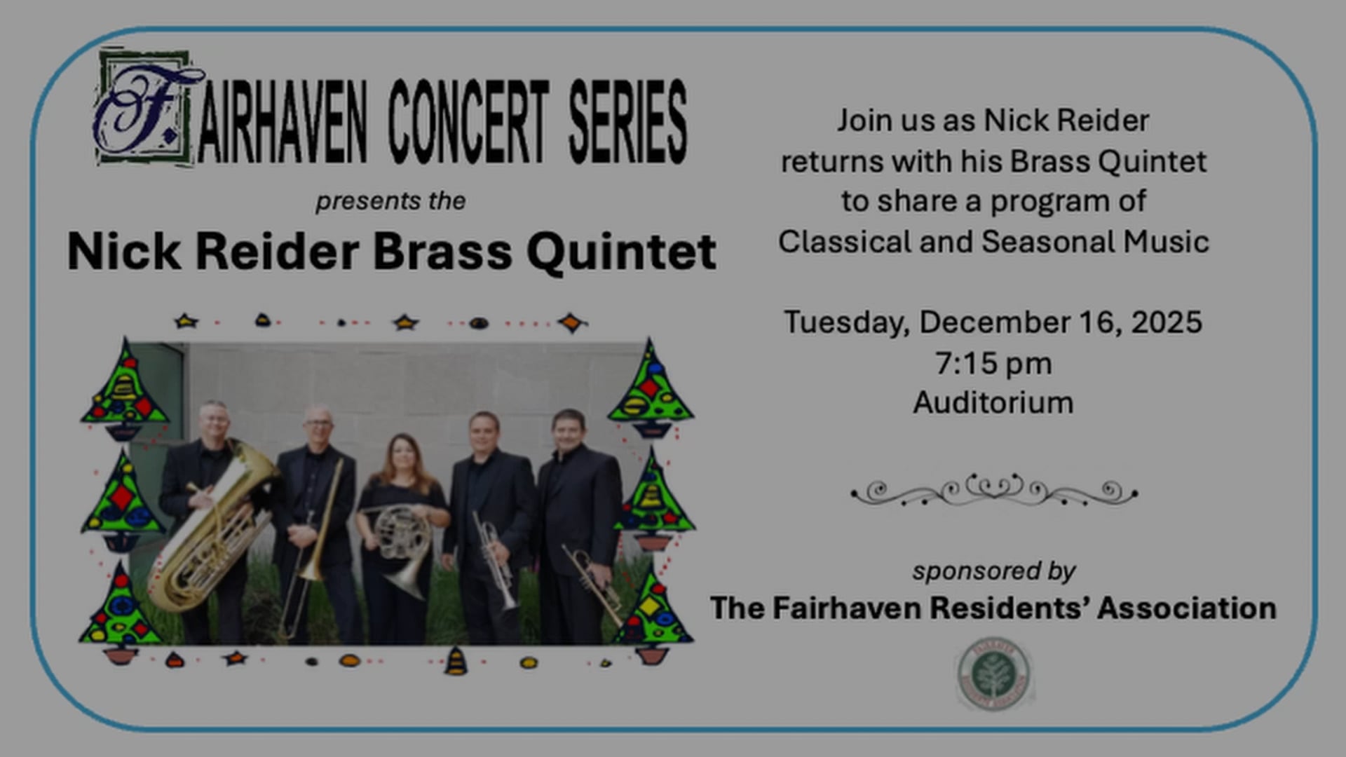 Concert Nick Reider Brass Quintet 2025-1216
