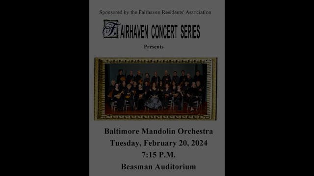 Baltimore Mandolin Orchestra 2024-0220