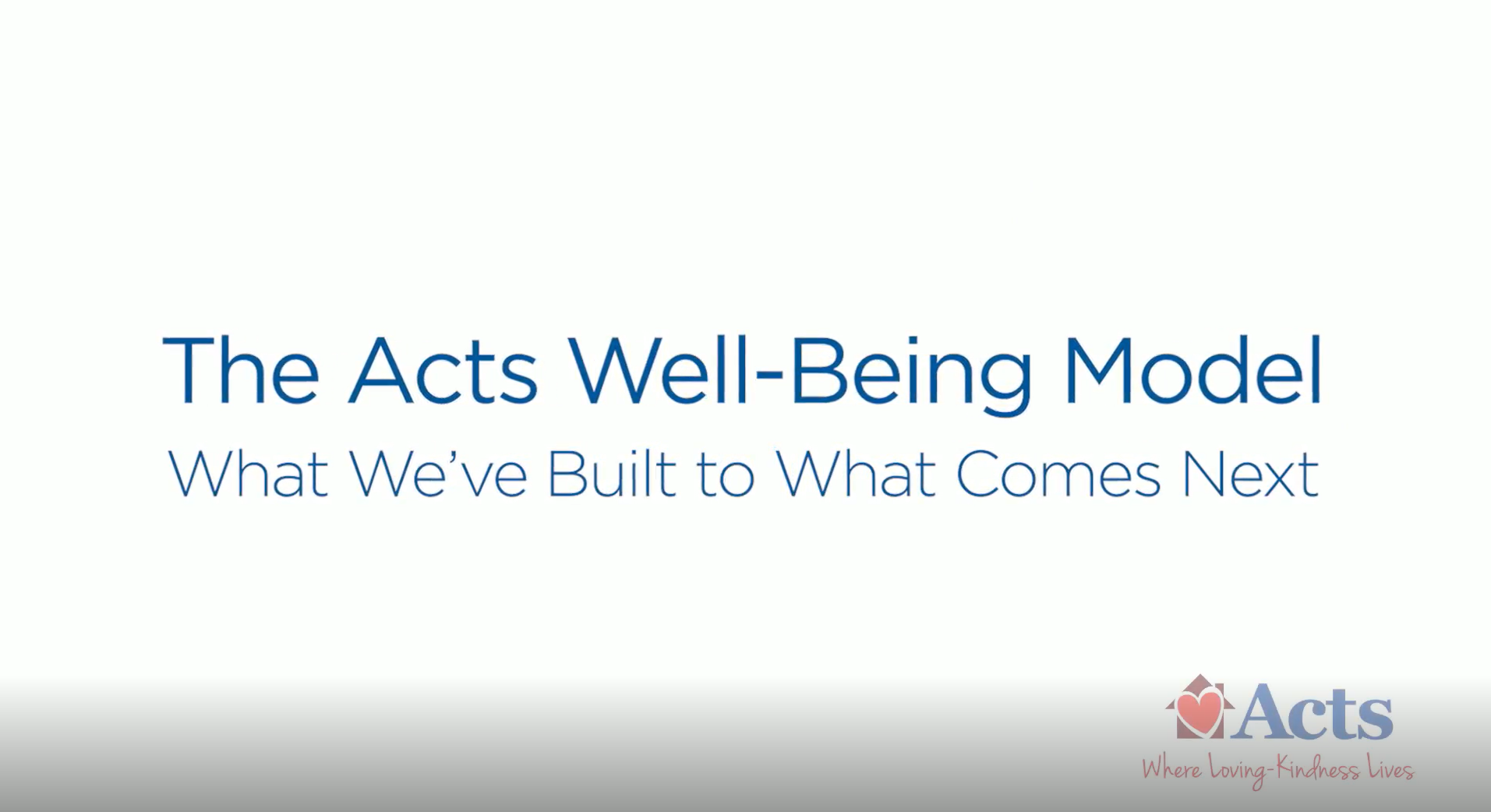 Phase II of The Acts Well-Being Model
