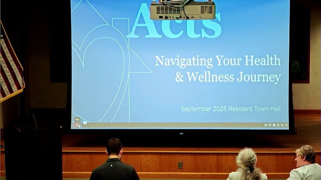 Acts Resident Town Hall with Q & A