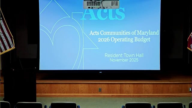 Acts Resident Town Hall with Q&A