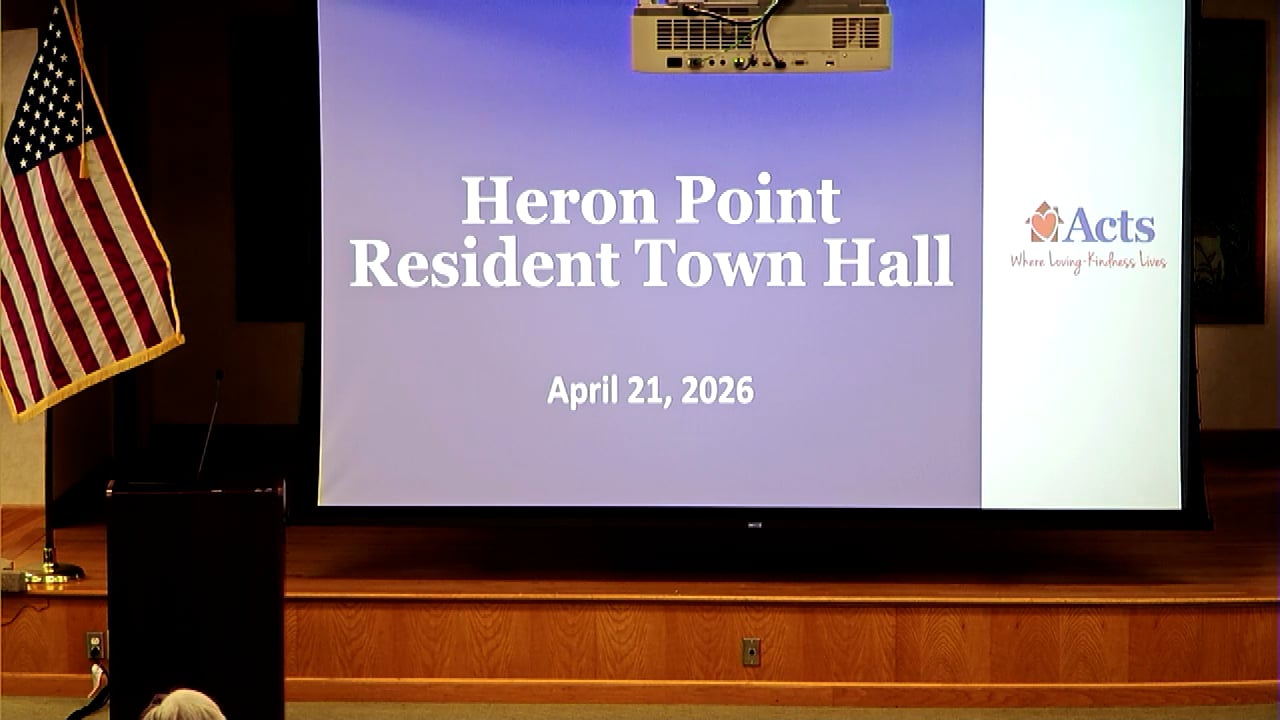 Heron Point Resident Town Hall 4-21-2026