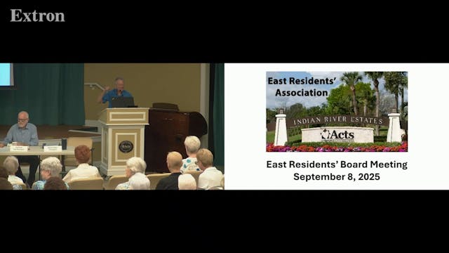 Resident Association Meeting 9/8/25