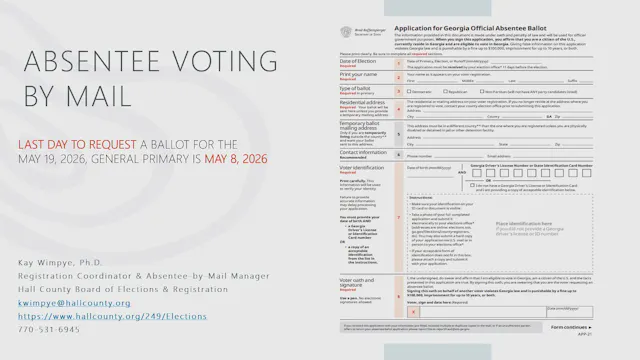 Absentee Voting by Mail - 03/12/2026