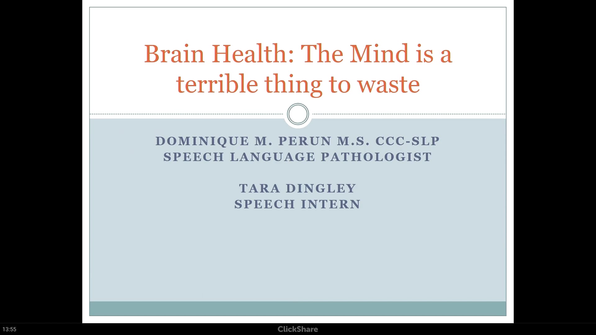 Brain Health: The Mind is a terrible thing to waste