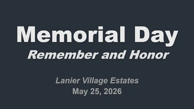 Memorial Day Service - 05/25/2026