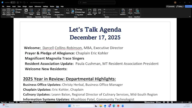 December 2025 Let's Talk