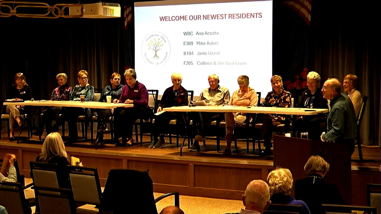 11/12/2025 Residents Association Meeting