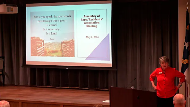 Resident Association Meeting 5/8/2024