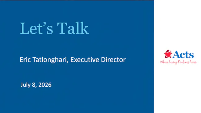 Let's Talk July 8th, 2026