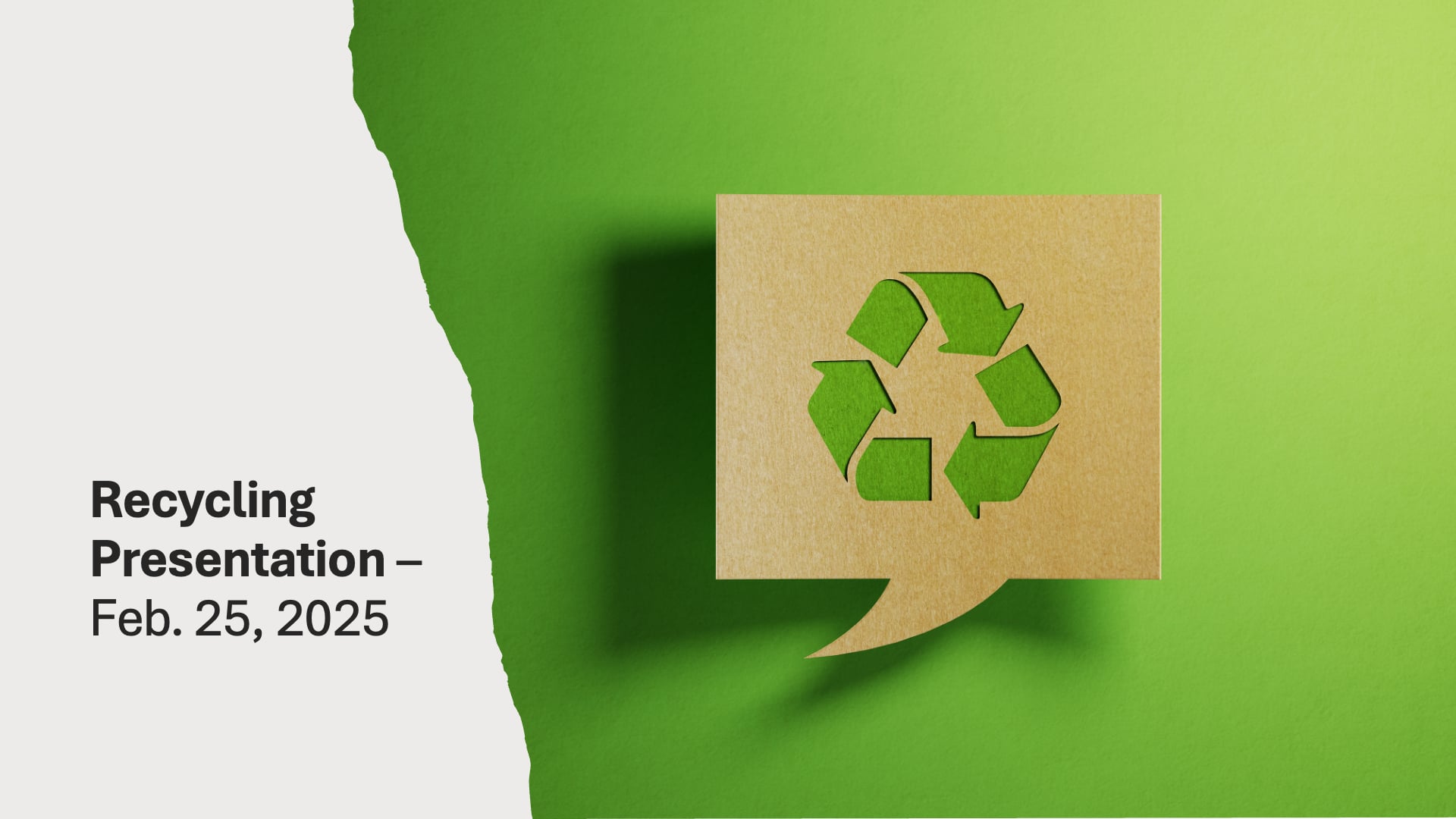 Recycling Presentation