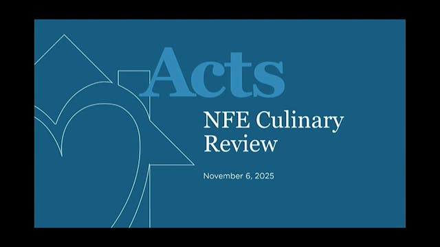 NFE Culinary Review