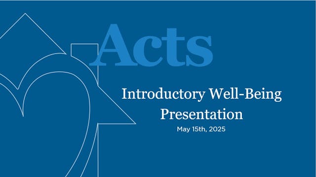 Introductory Well Being Presentation ...