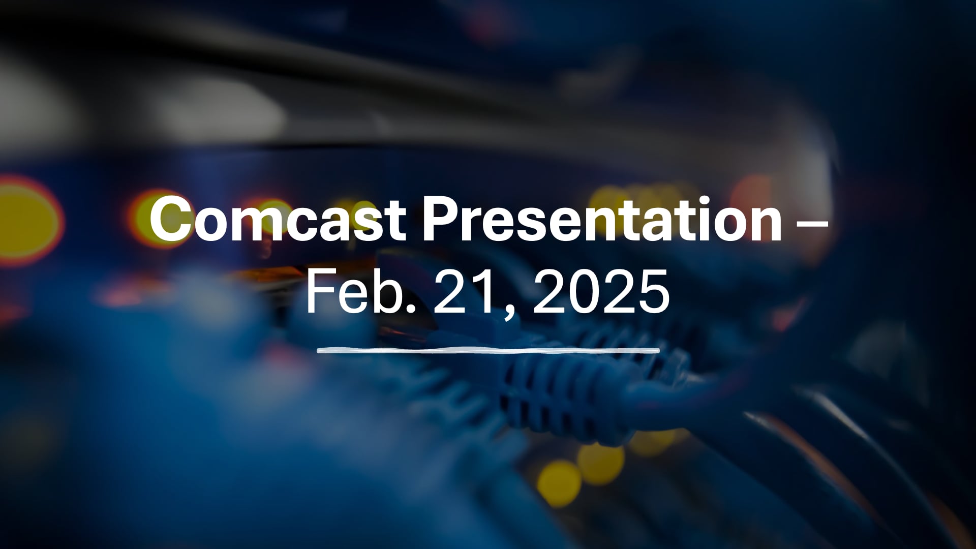 Comcast Presentation