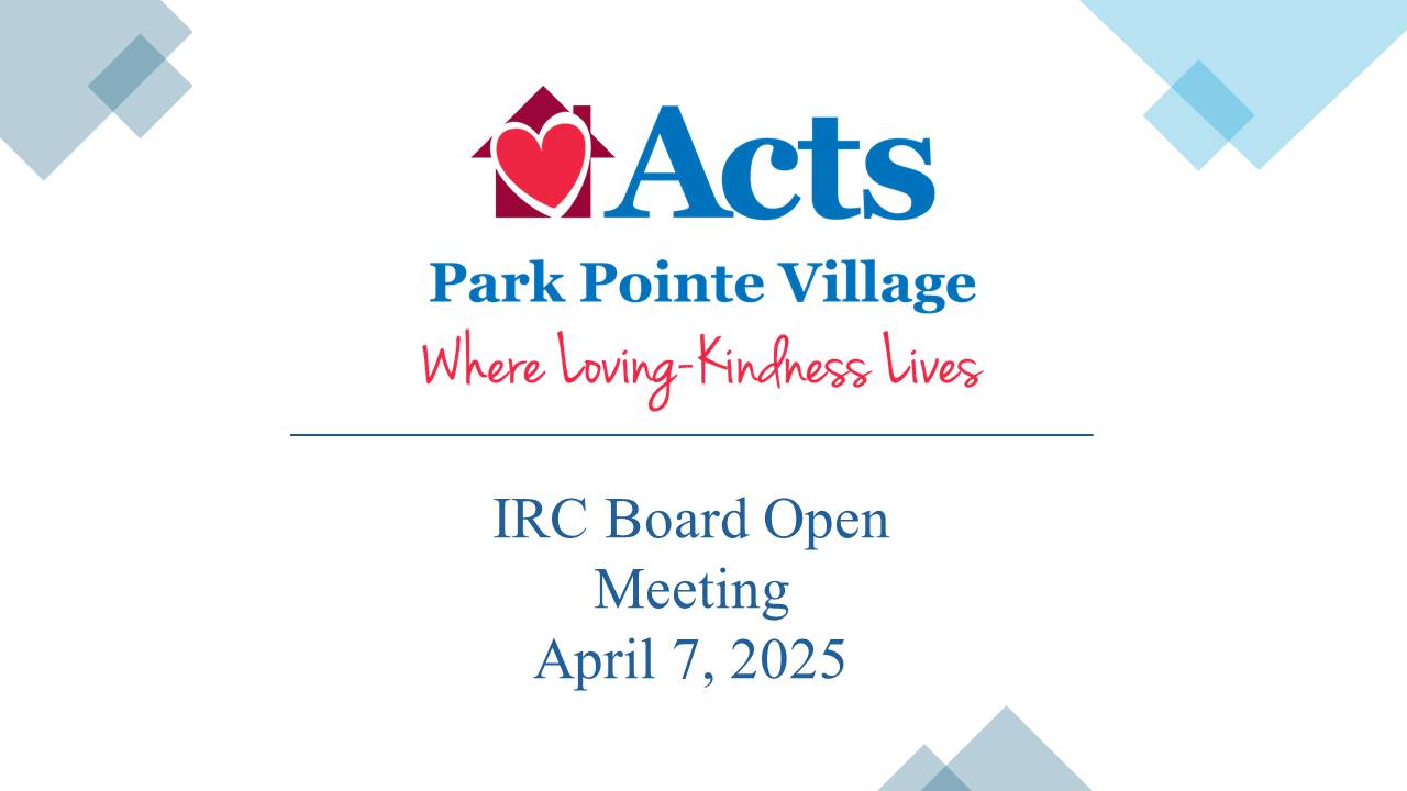 IRC Open Board Meeting 4/7/25
