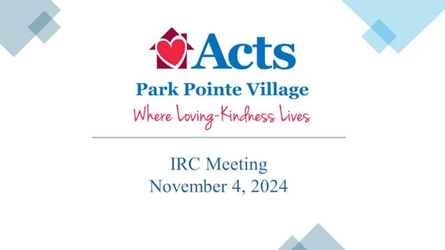 IRC Meeting 11-4-24