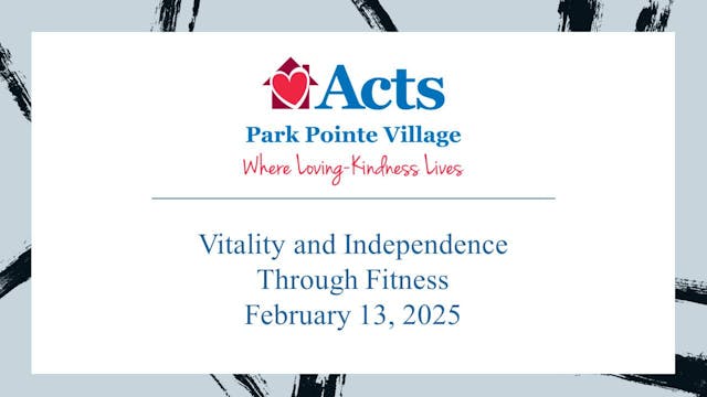 Vitality and Independence Through Fit...