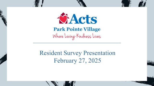 Resident Survey Presentation 2-27-25