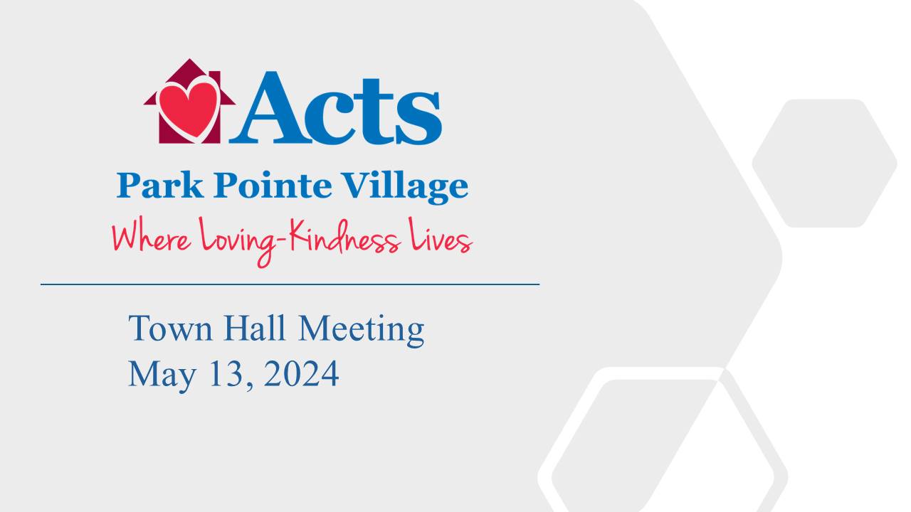 Resident Town Hall May 13, 2024