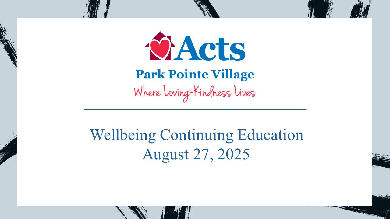 Wellbeing Continuing Education 8-27-25