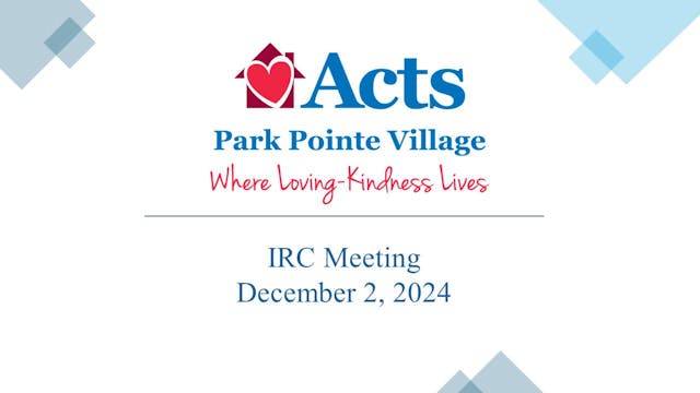 IRC Meeting 12-2-24