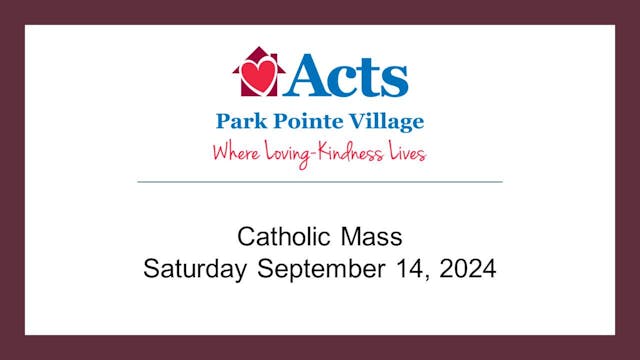 PPV Saturday Mass 9/14/24