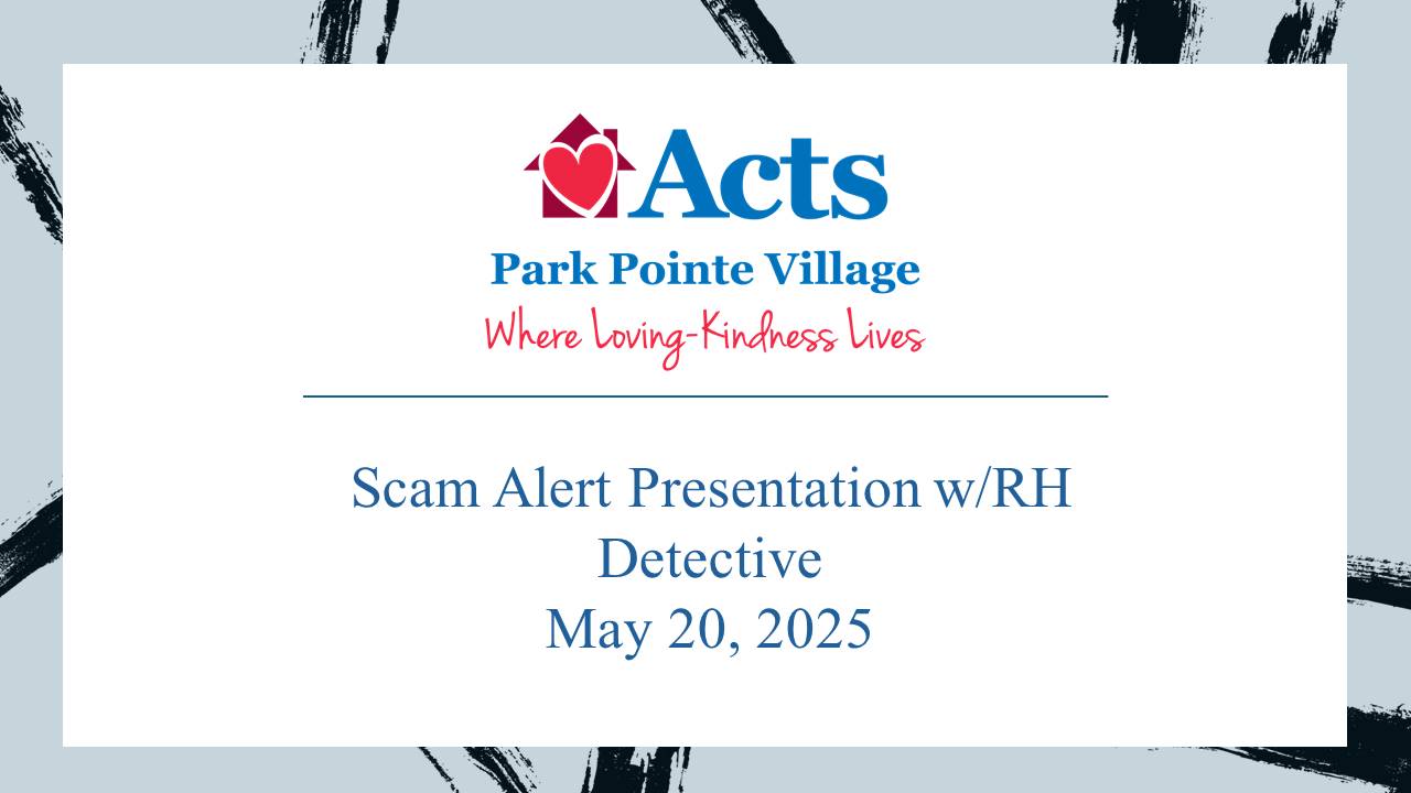 Scam Alert Presentation w/ RH Detective - 05/20/2025