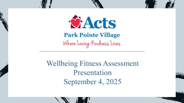 Wellbeing Fitness Assessment Presenta...