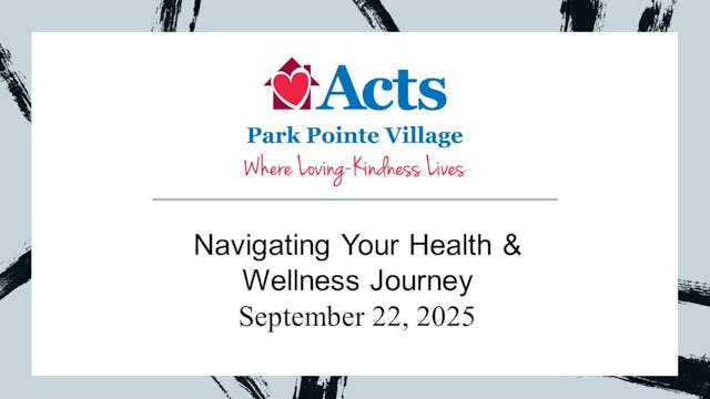 Navigating Your Health & Wellness Jou...