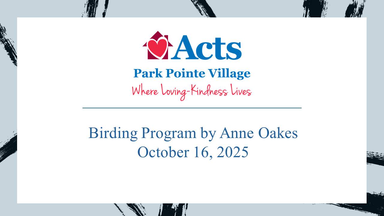 Birding Program by Anne Oakes 10/16/25