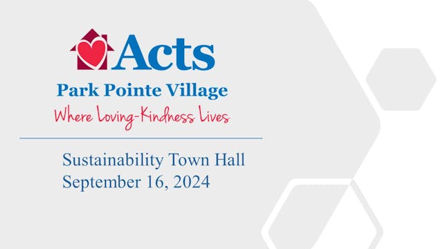 Sustainability Townhall