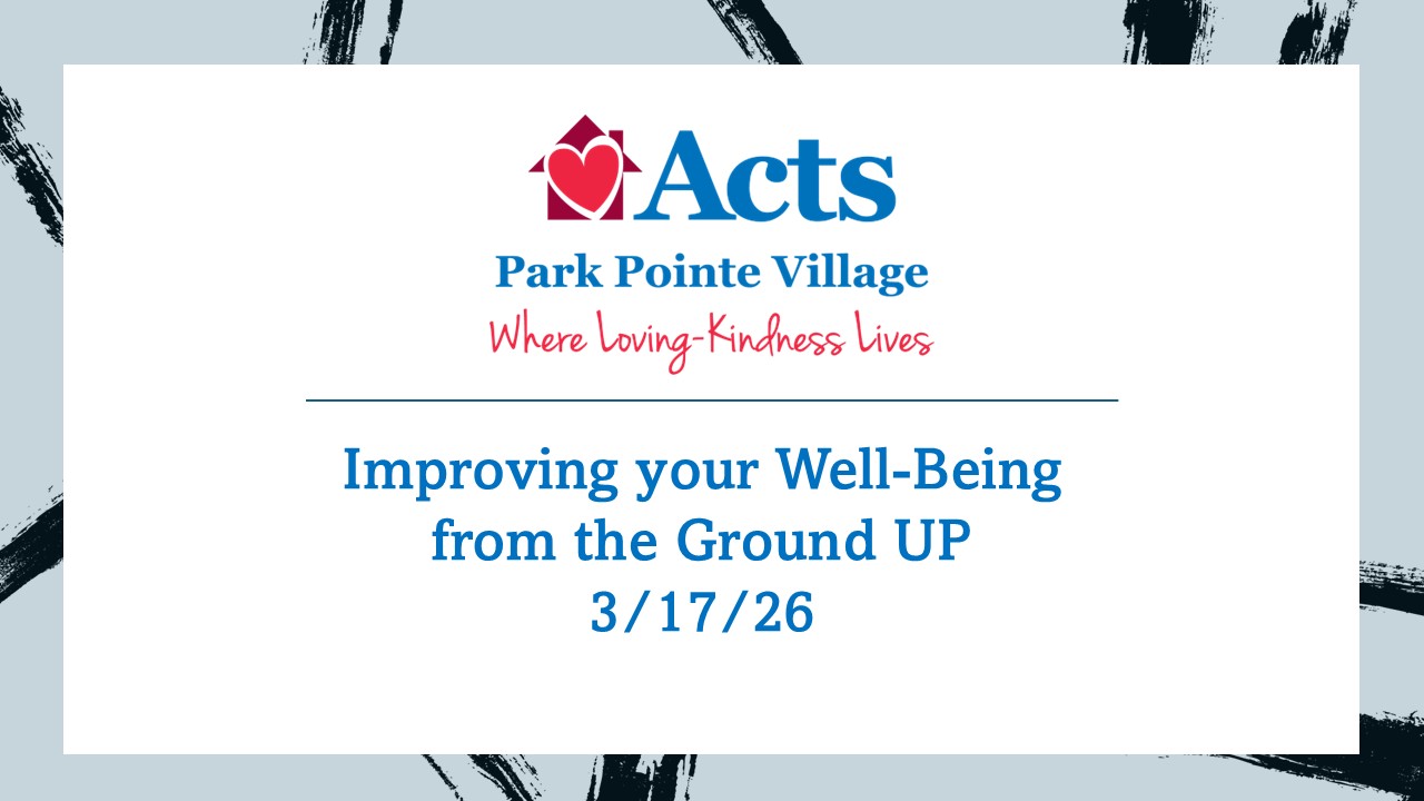 Improving your Well-Being from the Ground Up