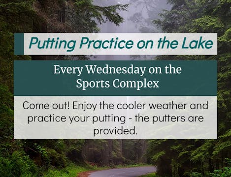 Putting on Wednesday