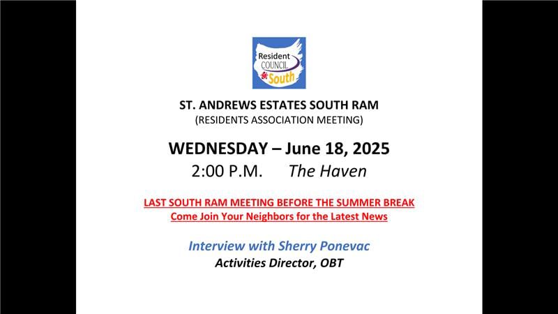 SAS Resident Assoc. Meeting 6/18/2025