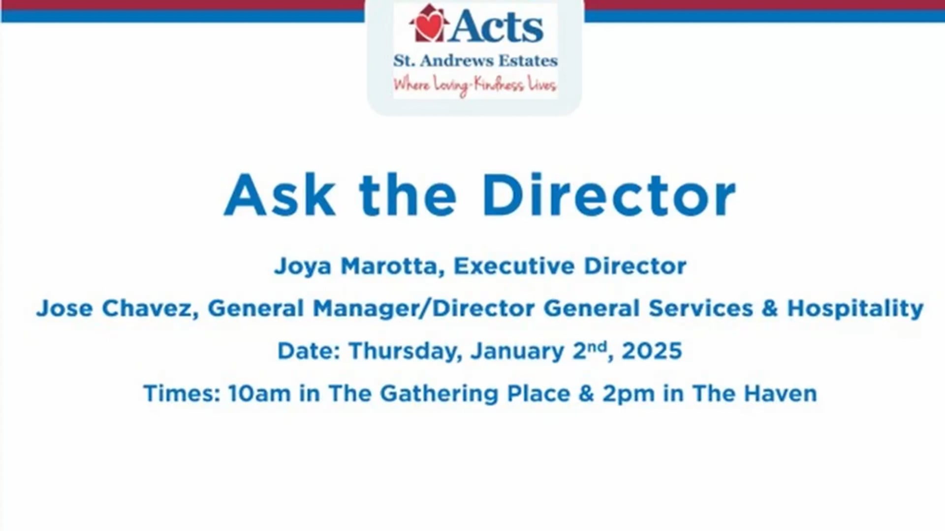 SAN Ask the Director January 2025