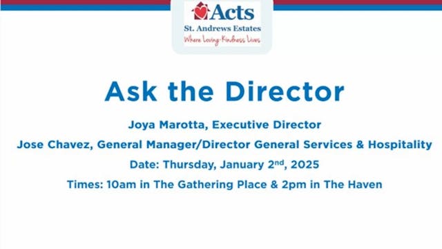 SAN Ask the Director January 2025