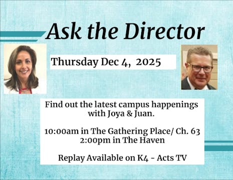 SAE South Ask the Director,  12/4/25