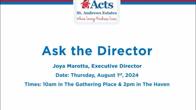 Ask the Director at The Gathering Pla...