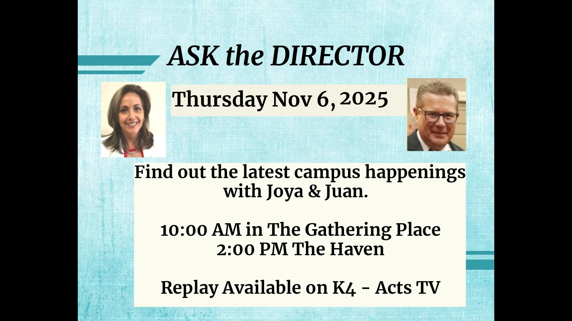 Ask The Director 11/06/2025 HAVEN