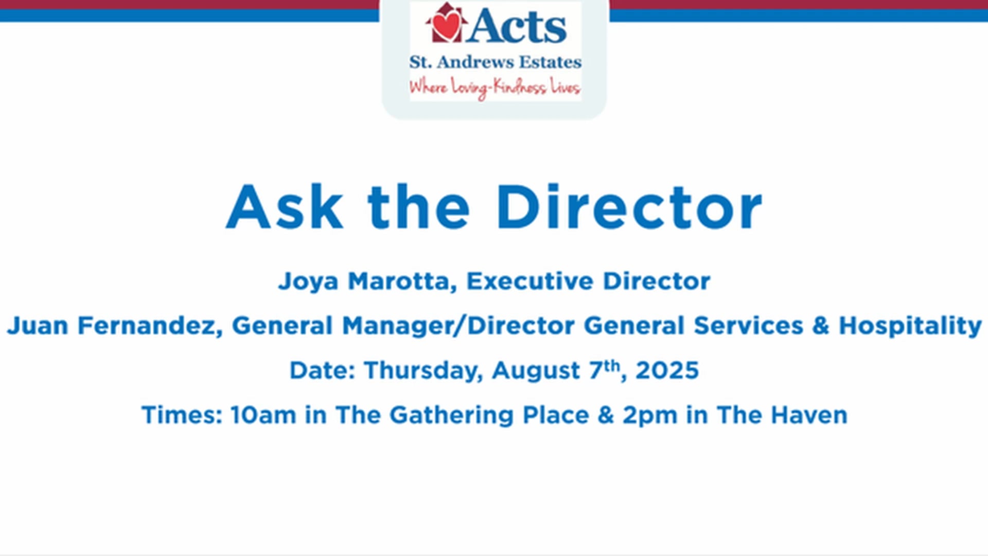 San Ask the Director August Final High