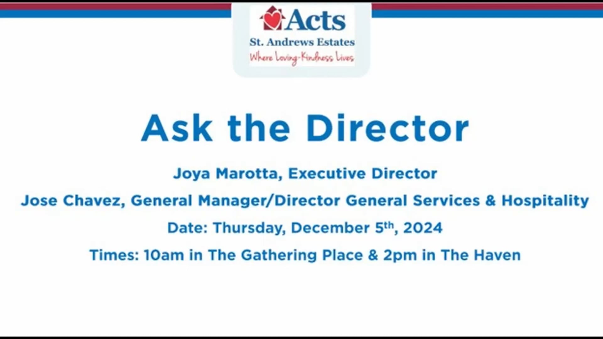 SAN Ask the Director December 2024