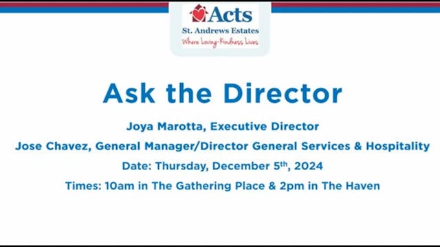 SAN Ask the Director December 2024