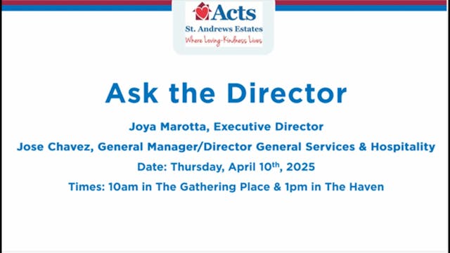 SAN Ask the Director April 2025 