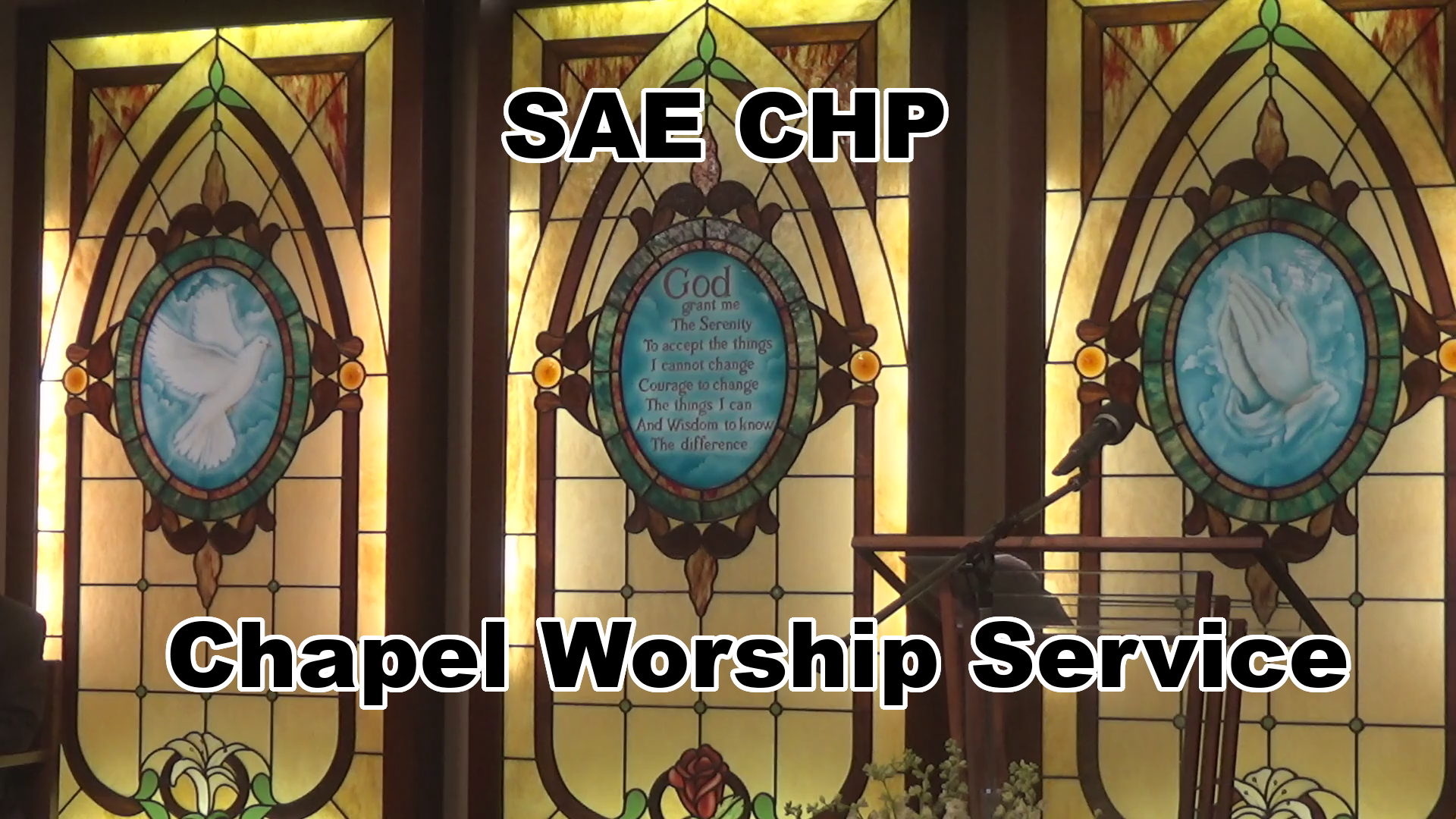 SAE Chapel Sunday Service 1/25/2026