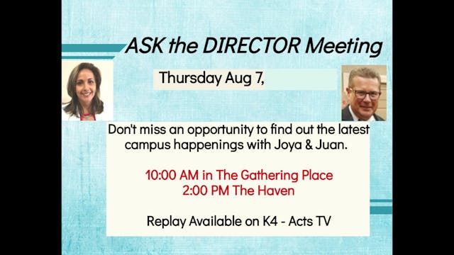 SAS Ask the Director 8/7/2025