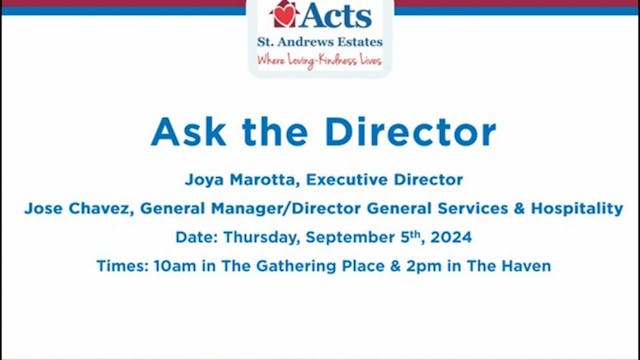 Ask the Director at The Gathering Pla...