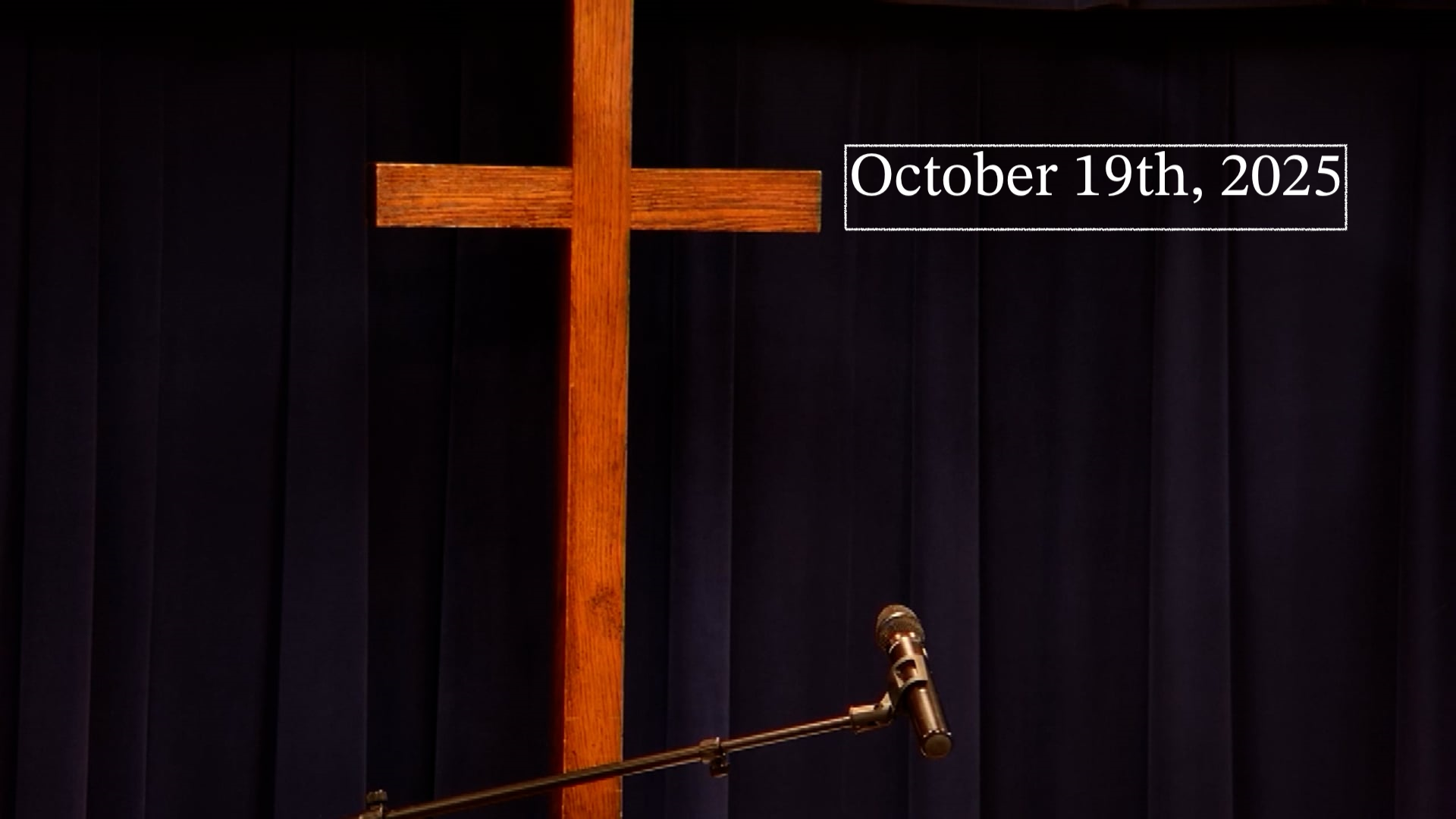 Church Worship Service on October 19th, 2025