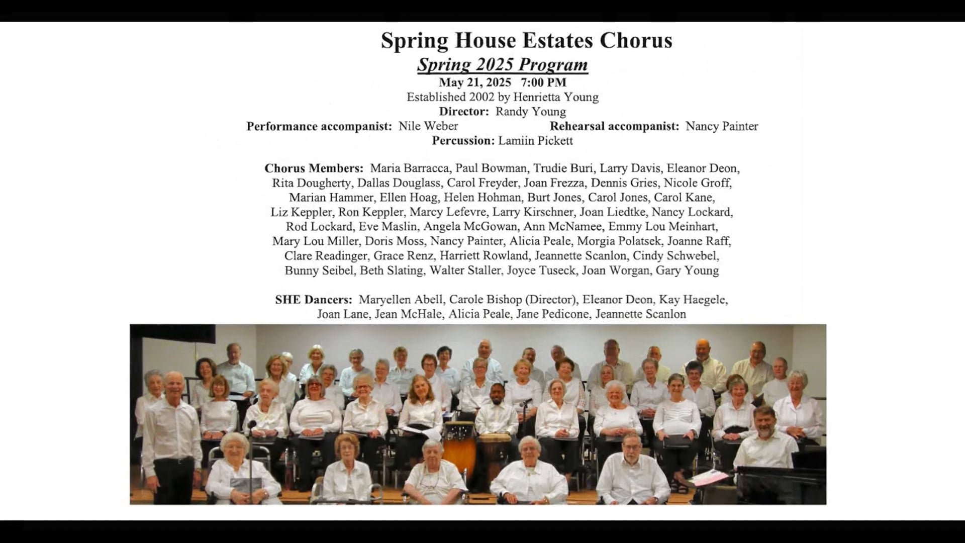 She Chorus Performance 2025